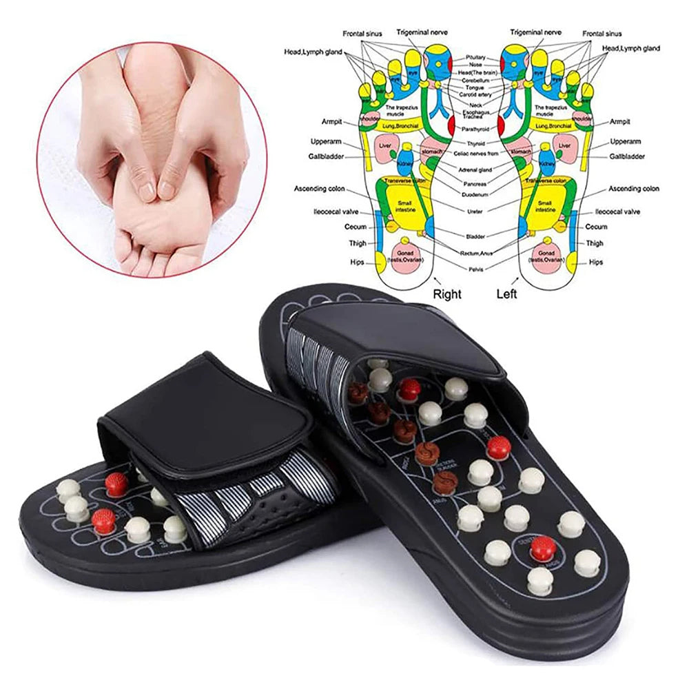 Pain Relief Massage Slides Reflexology Sandals Plantar Fasciitis Arch Neuropathy