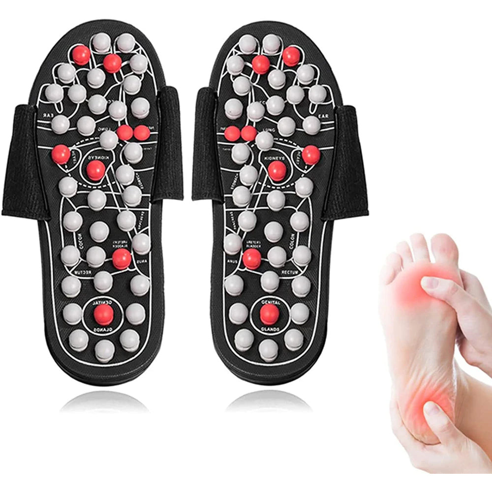 Pain Relief Massage Slides Reflexology Sandals Plantar Fasciitis Arch Neuropathy