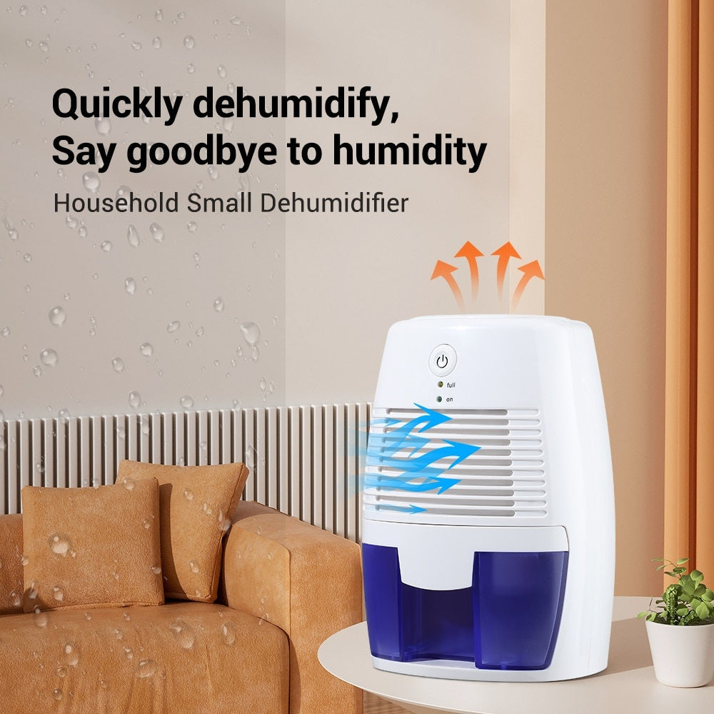 Air Dehumidifier Mould Prevention Compact Removes Moisture 500ml Air Dryer-dehumidifiers-Genie Health+Beauty Store