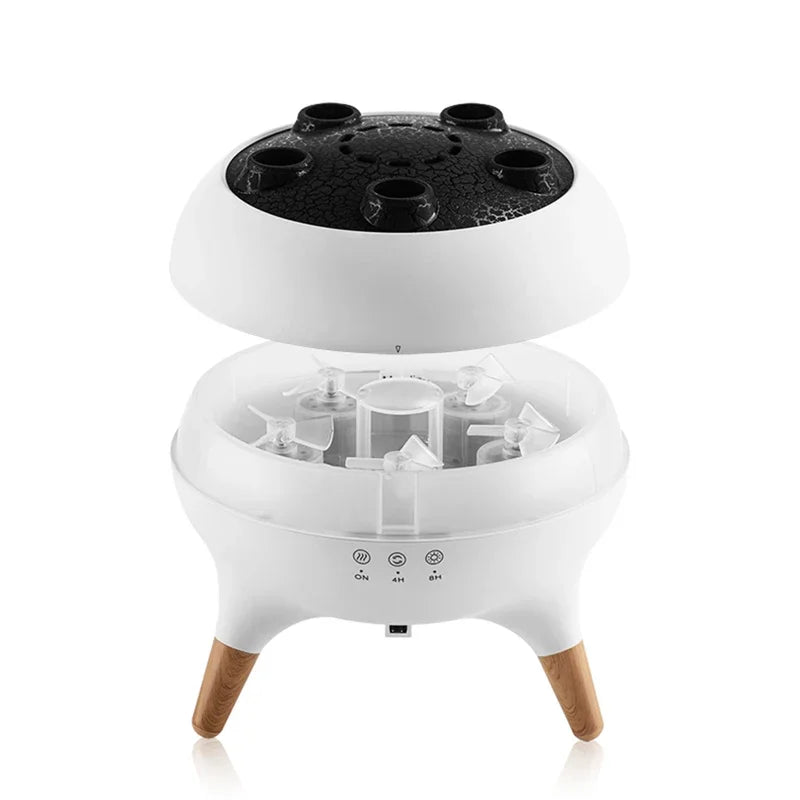 Dynamic Jellyfish Air Diffuser Essential Oil Vaporiser 250ml Remote Control With 7 Night Lights