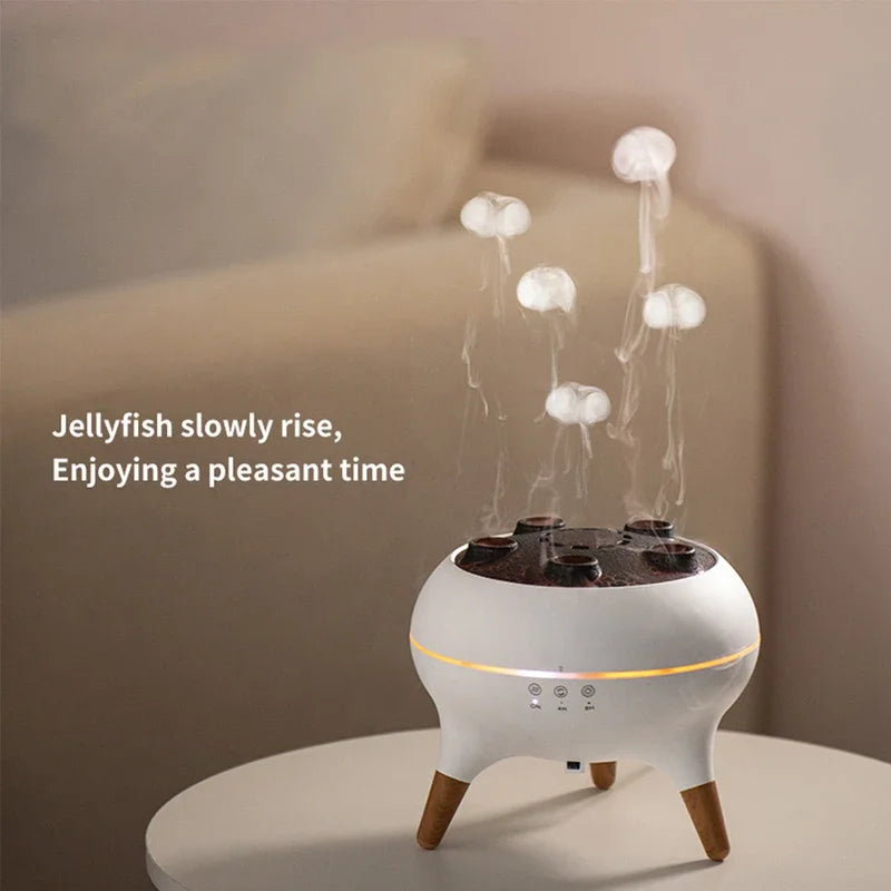 Dynamic Jellyfish Air Diffuser Essential Oil Vaporiser 250ml Remote Control With 7 Night Lights