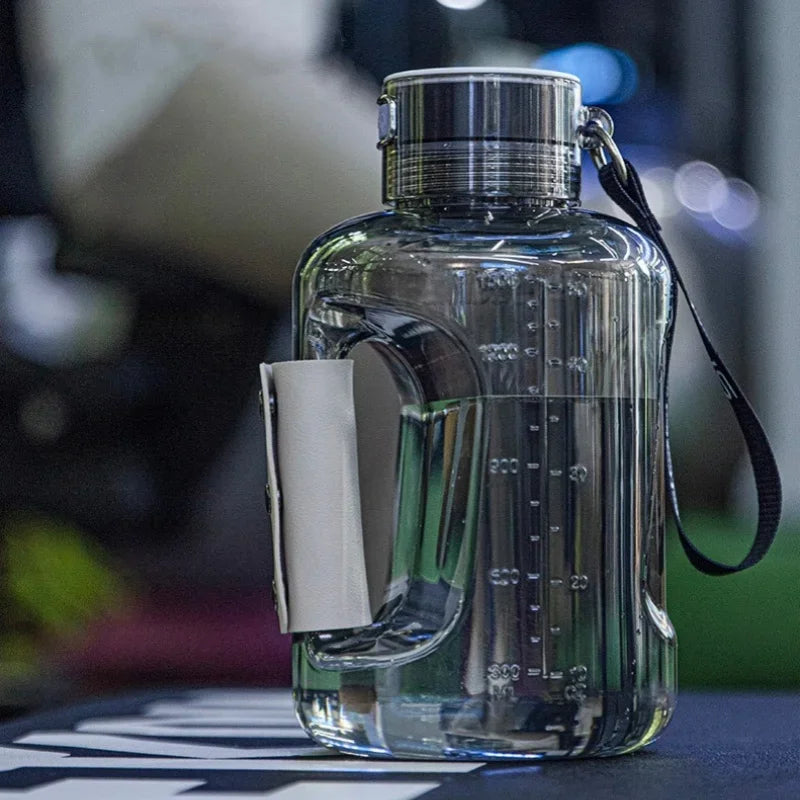 Hydrogen Water Bottle Portable Sports Water Bottle Large Capacity 1.5L Jug-Genie Health+Beauty Store