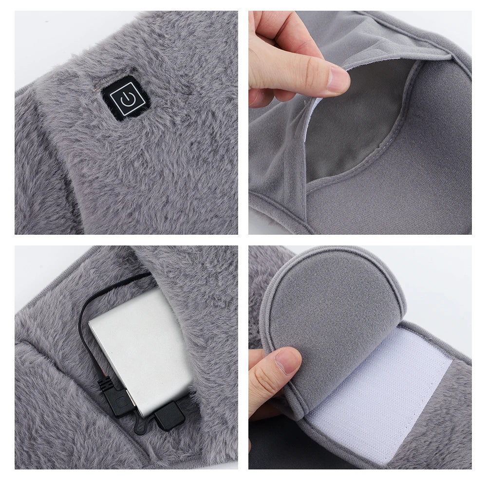 Hands Heated Pad Warmer Heating Belt USB Charging Winter Heater Waist Hot Compress Uterus Warming Pad