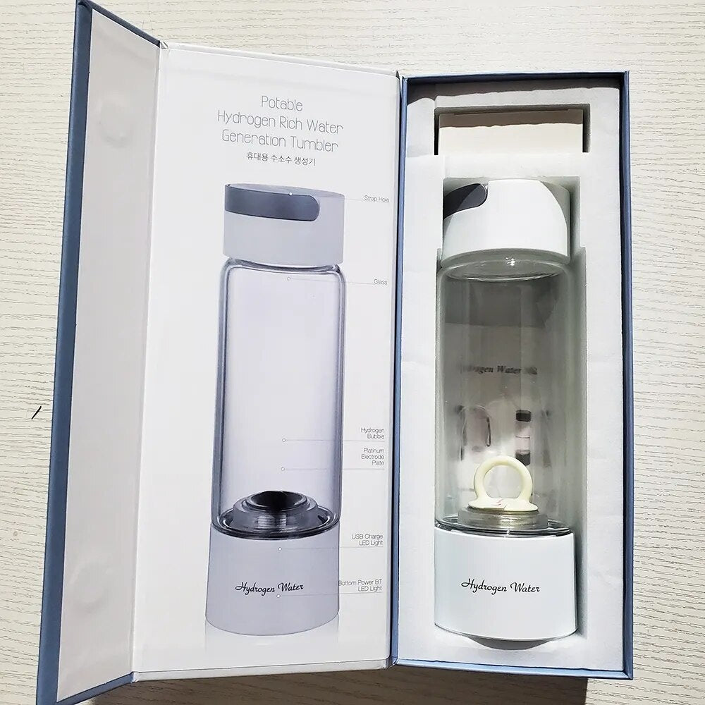 Hydrogen Water Generator Bottle DuPont Premium Membrane 380ml 3000ppb Ioniser Kit-Genie Superhealth Store