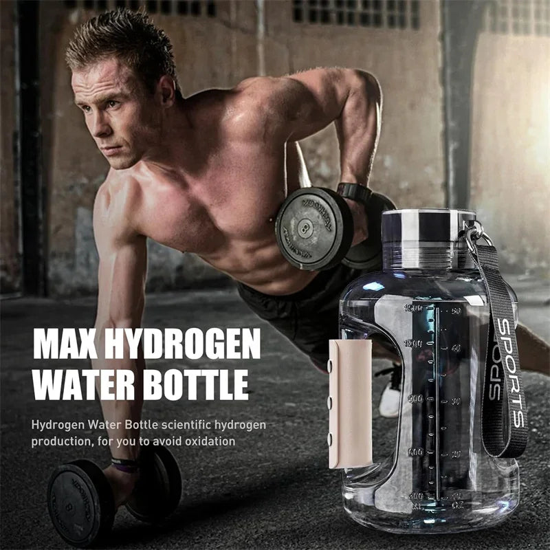 Hydrogen Water Bottle Portable Sports Water Bottle Large Capacity 1.5L Jug-Genie Health+Beauty Store