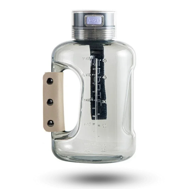 Hydrogen Water Bottle Portable Sports Water Bottle Large Capacity 1.5L Jug-Genie Health+Beauty Store