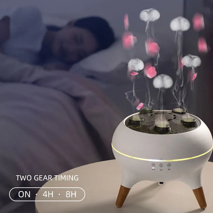 Dynamic Jellyfish Air Diffuser Essential Oil Vaporiser 250ml Remote Control With 7 Night Lights