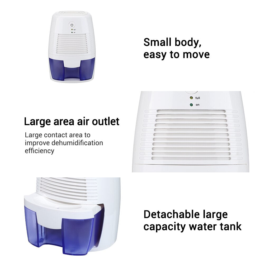 Air Moisture Remover Dehumidifier 500ml For Home Basement Bathroom Wardrobe - Stop Mould