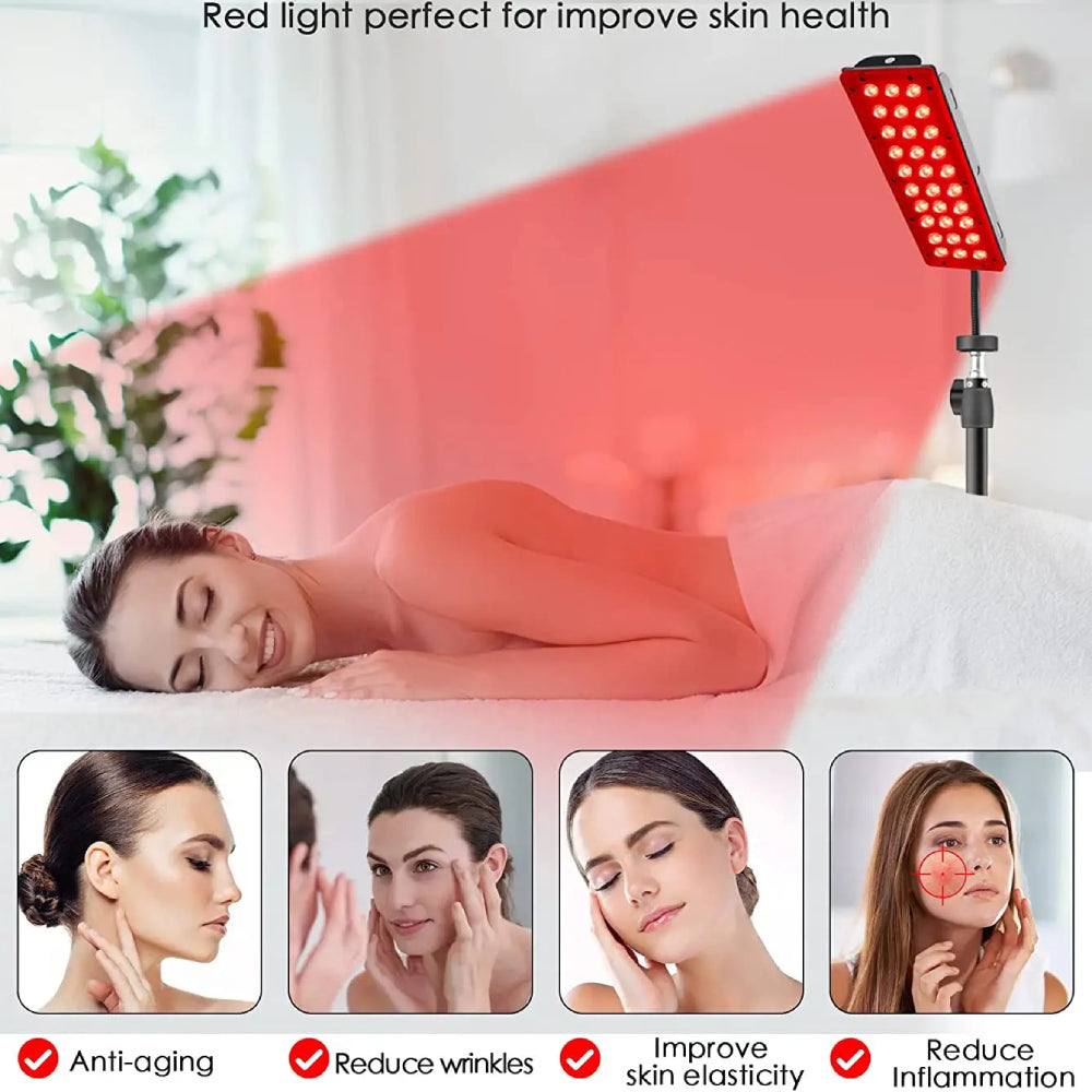 Red Light Therapy Kit with Tripod, Remote and 180 LEDs Infrared Panel-Genie Superhealth Store