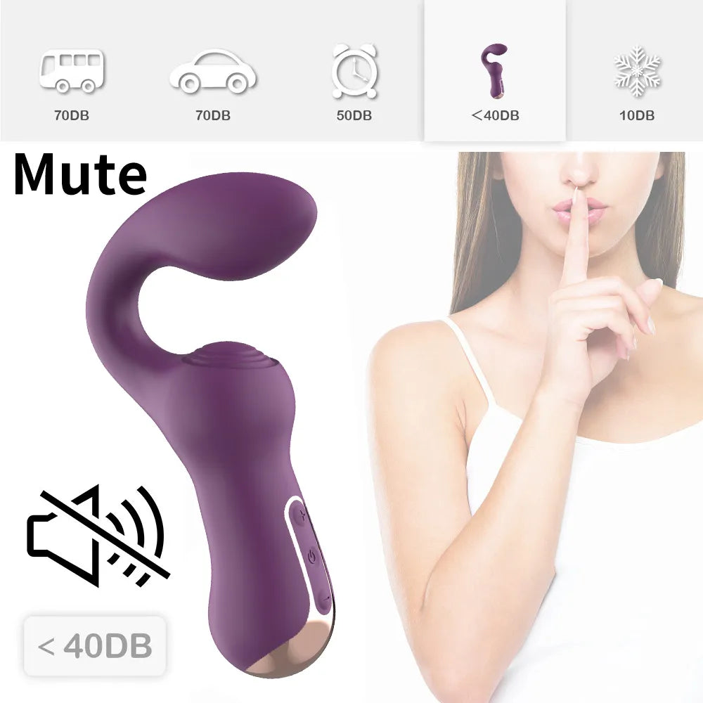 Clitoris & G-Spot Sex Toy Vibrator "The Hook" Women's Massager AV Wand