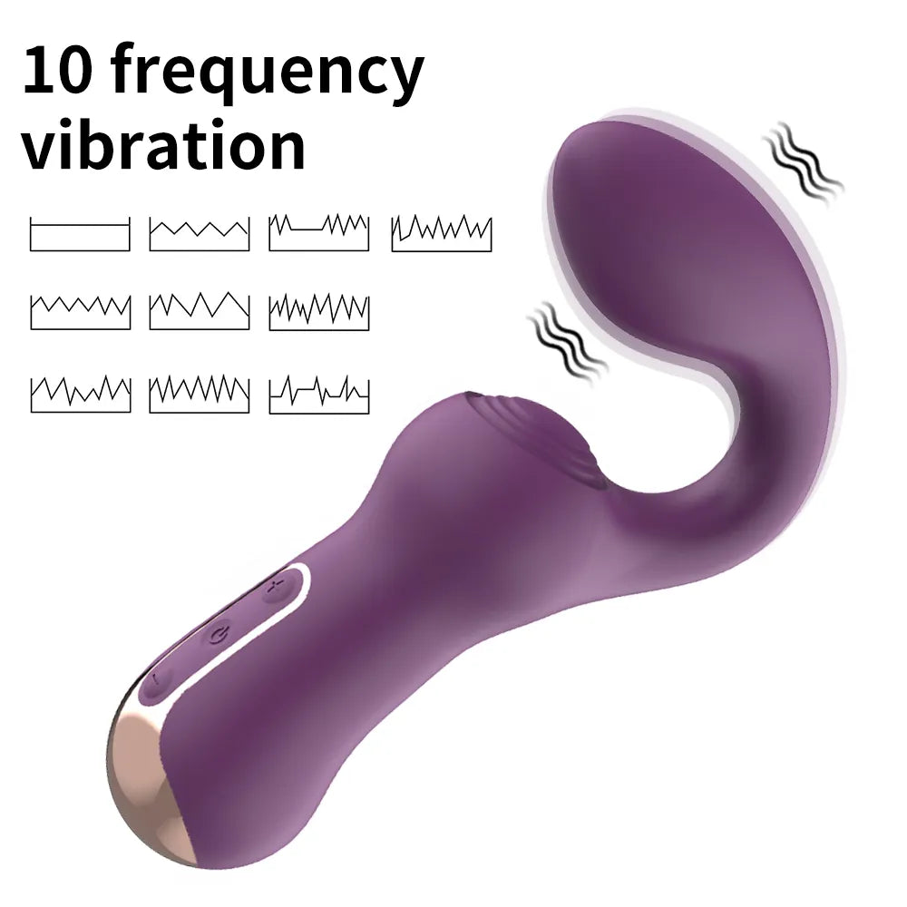 Clitoris & G-Spot Sex Toy Vibrator "The Hook" Women's Massager AV Wand