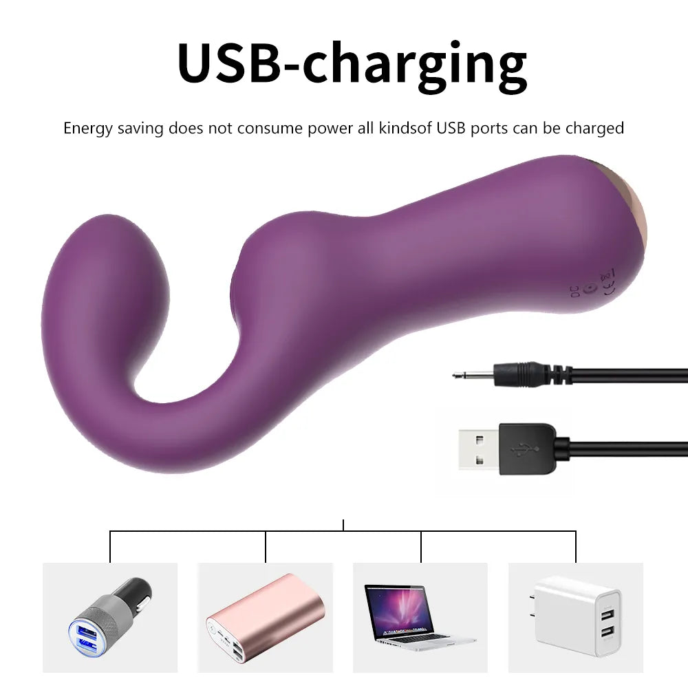 Clitoris & G-Spot Sex Toy Vibrator "The Hook" Women's Massager AV Wand