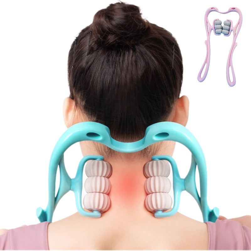 Neck Massager Manual Ball Roller Instant Pain & Stress Relief