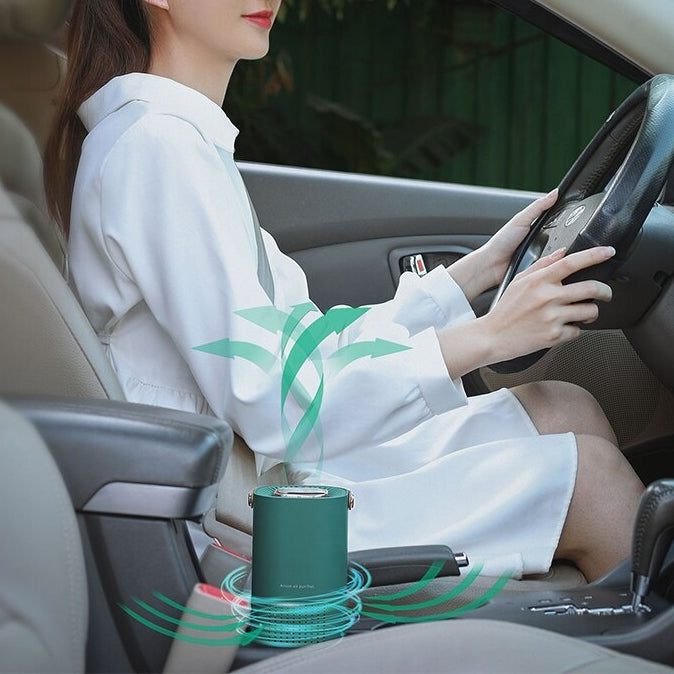 Portable Air Purifier & Negative Ion Generator With 2000mAh Battery & HEPA Filter