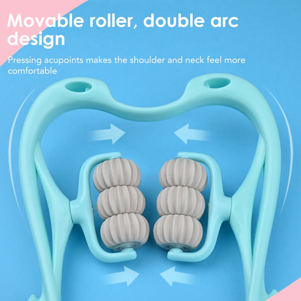 Neck Massager Manual Ball Roller Instant Pain & Stress Relief