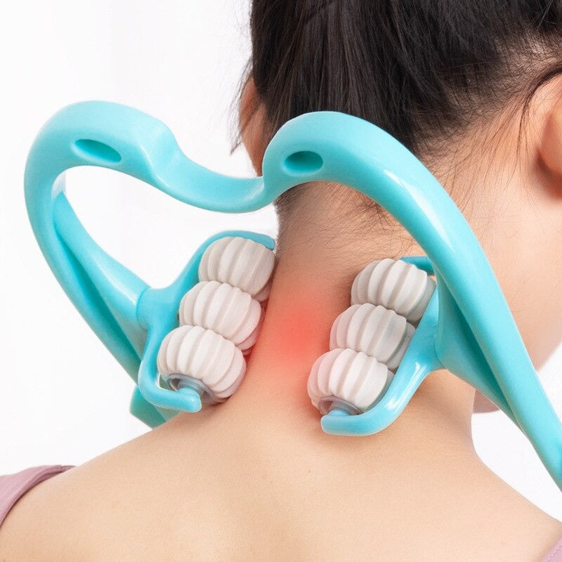 Neck Massager Manual Ball Roller Instant Pain & Stress Relief