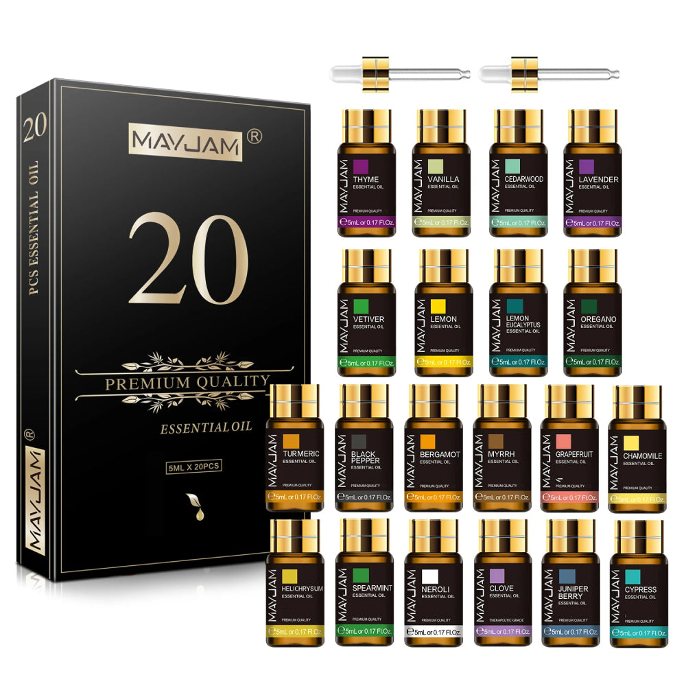 20pcs Essential Oils Gift Box Set Aromatherapy Classic Essential Oils