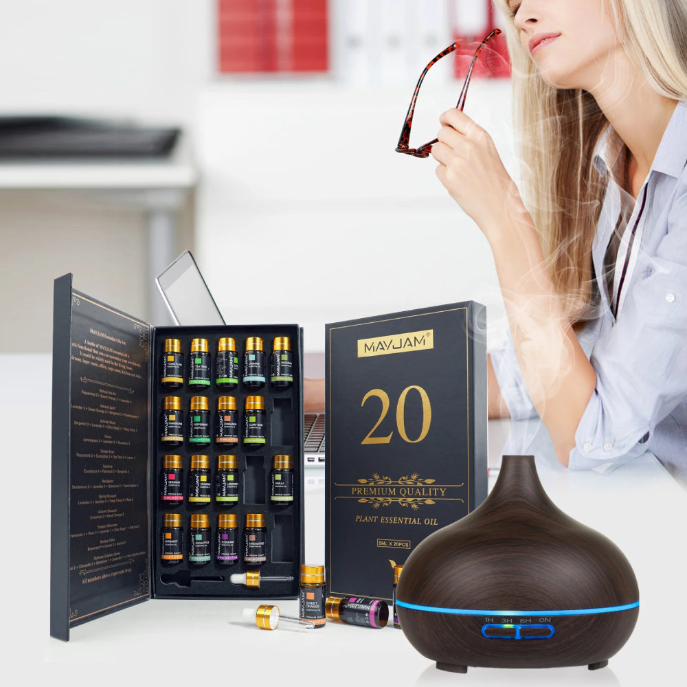 20pcs Essential Oils Gift Box Set Aromatherapy Classic Essential Oils