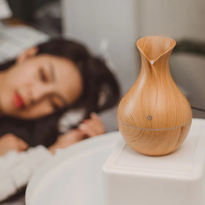 Air Diffuser Mini Essential Oils USB Plug Mist Maker Tulip Shape 200ml-aroma-Genie Health+Beauty Store
