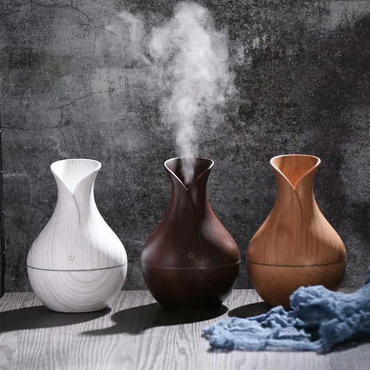 Air Diffuser Mini Essential Oils USB Plug Mist Maker Tulip Shape 200ml-aroma-Genie Health+Beauty Store