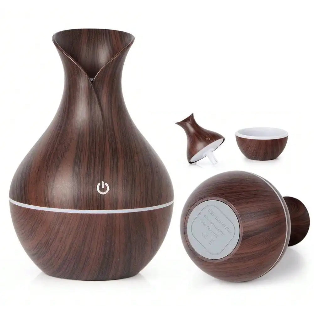 Air Diffuser Mini Essential Oils USB Plug Mist Maker Tulip Shape 200ml-aroma-Genie Health+Beauty Store