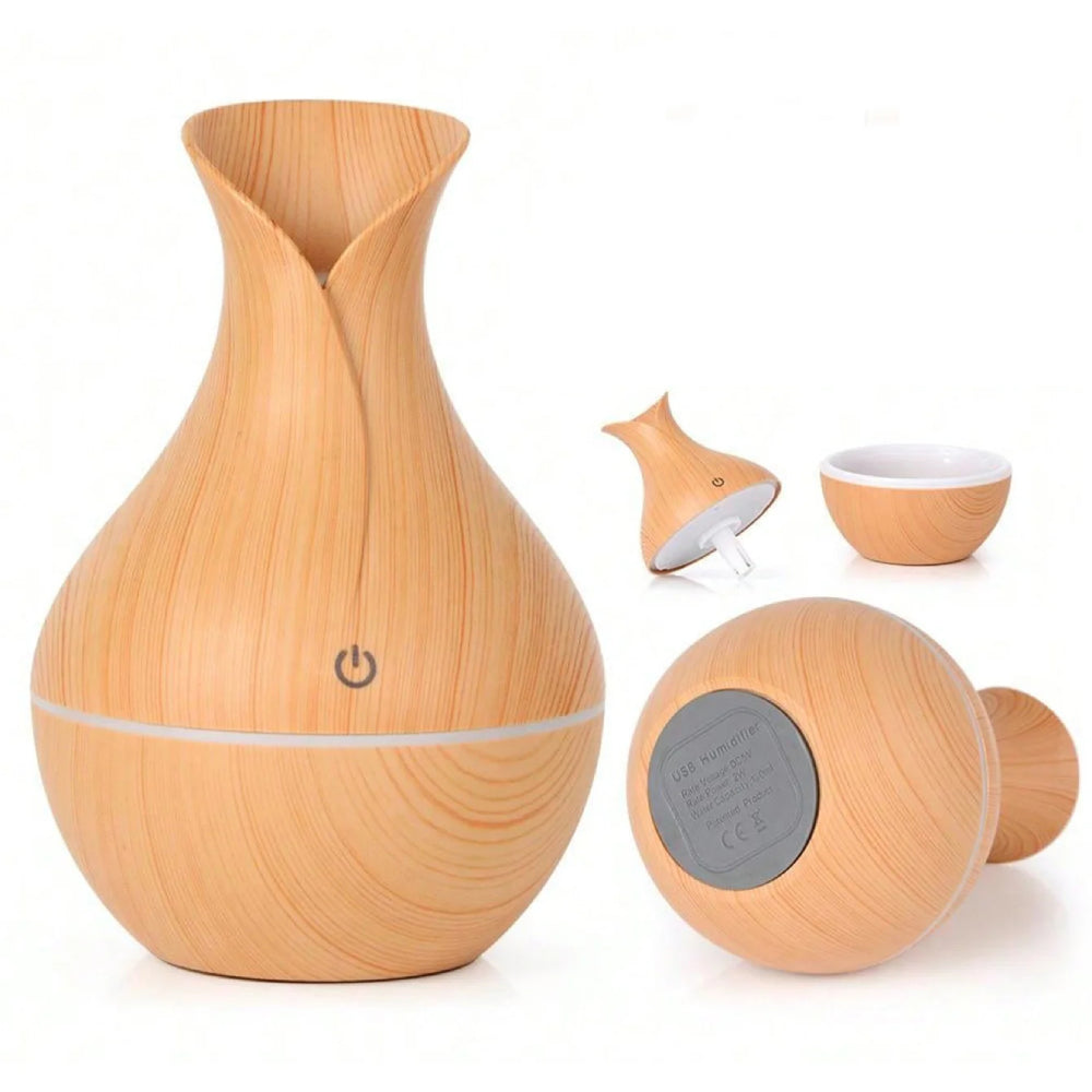 Air Diffuser Mini Essential Oils USB Plug Mist Maker Tulip Shape 200ml