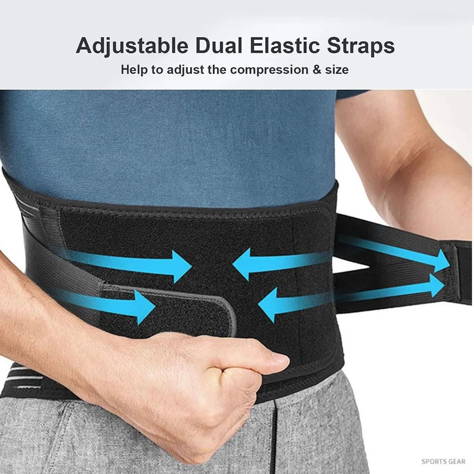 Back Brace Belt Pain Relief Lumbar Support Gym Sports Work Lifting Exercising