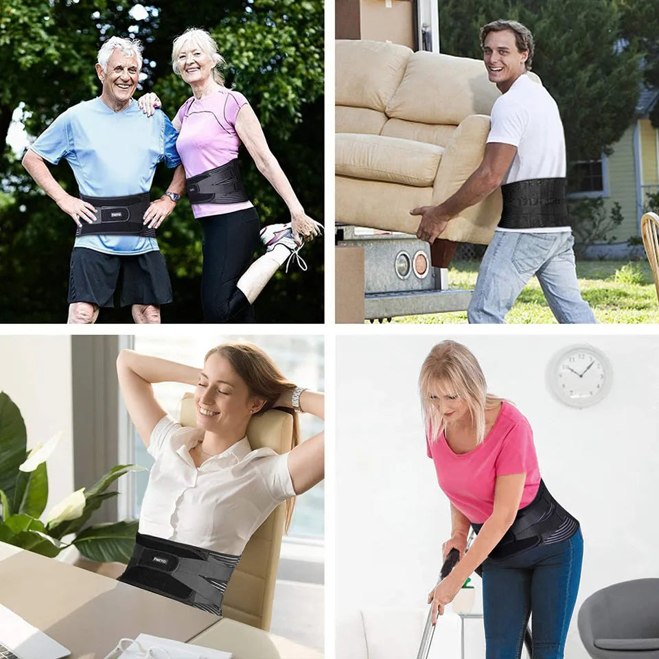 Back Brace Belt Pain Relief Lumbar Support Gym Sports Work Lifting Exercising