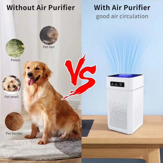 Air Purifier Home 3-in-1 HEPA PM2.5 Filter Healthy Ions Generator and UV Light-Genie Health+Beauty Store