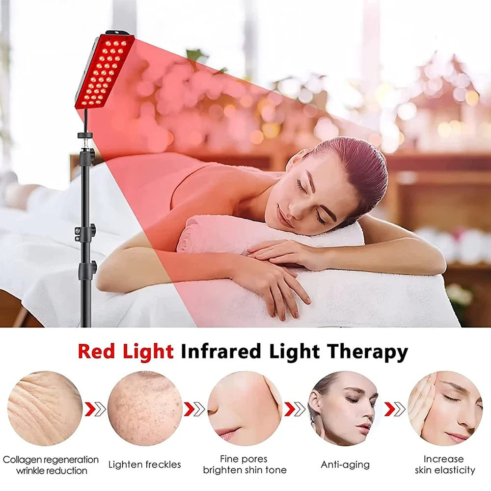 Red Light Therapy Kit with Tripod, Remote and 180 LEDs Infrared Panel-Genie Superhealth Store