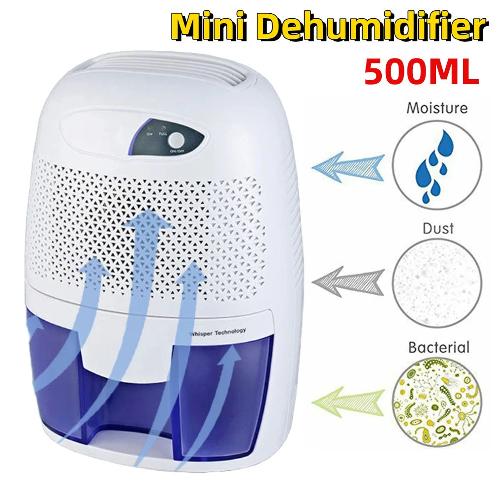 Air Dehumidifier Mould Prevention Air Dryer Remove Moisture 500ml