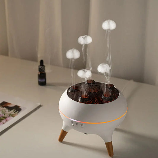 Dynamic Jellyfish Air Diffuser Essential Oil Vaporiser 250ml Remote Control With 7 Night Lights