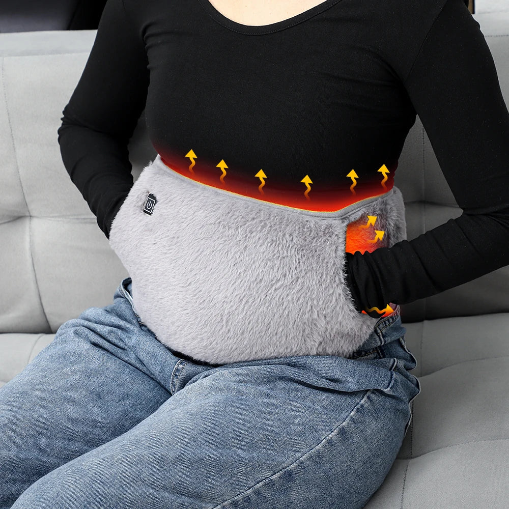 Hands & Tummy Warmer Belt USB Charging Pockets Hot Therapy Warming Pad