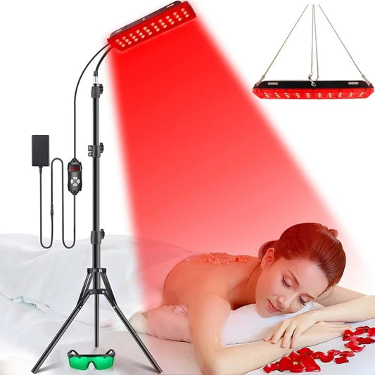 Red Light Therapy Healthcare Anti Ageing Lamp Kit With Tripod Stand Fully Adjustable