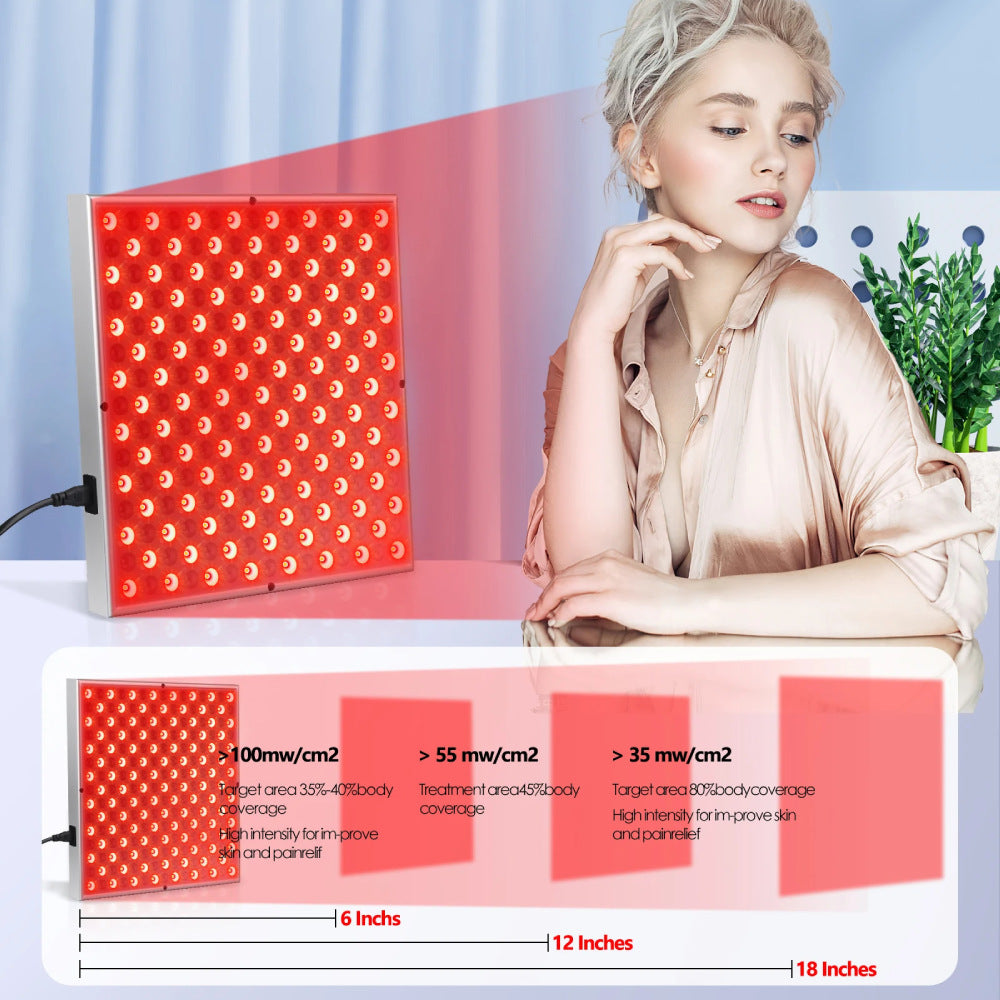 Red Light Panel 225 LEDs Infrared Therapy Panel Skin Repair Anti-Ageing Pain Relief 31cm / 12inch-red light therapy-Genie Health+Beauty Store