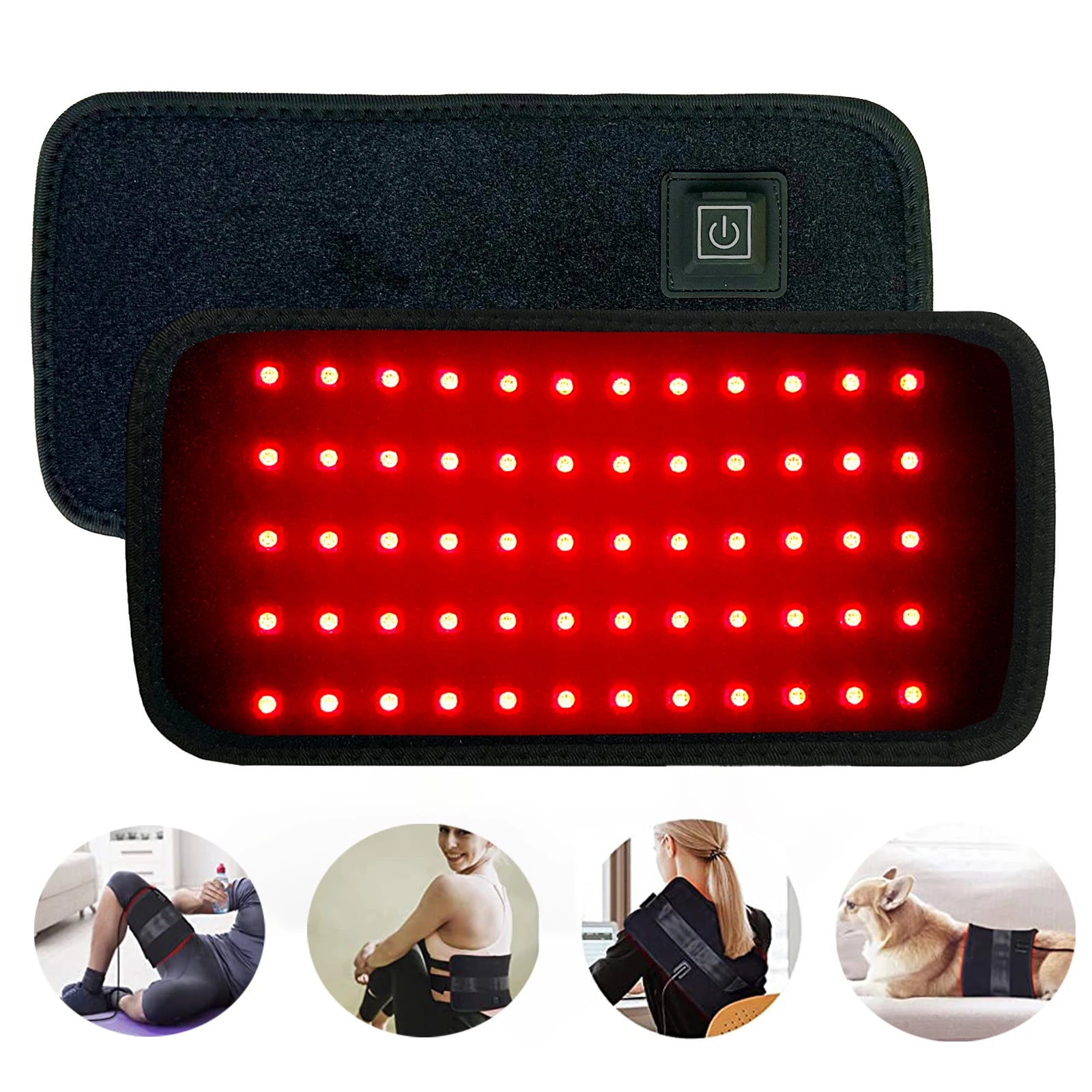 Red Light Wrap Around Cuff Belt for Pain Relief Infrared 660nm-850nm Anti Aging-Genie Superhealth Store
