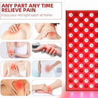 Red Light Panel 225 LEDs Infrared Therapy for Skin Repair Anti Aging Pain Relief 31cm / 12inch-Genie Superhealth Store