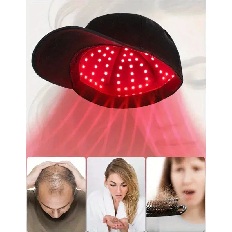 Red Light Hair Loss Treatment Cap for Baldness Thinning Infrared Therapy Hat for Alopecia-Genie Health+Beauty Store