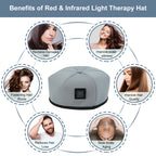 Red Light Hair Loss Treatment Cap for Baldness Thinning Infrared Therapy Hat for Alopecia-Genie Superhealth Store