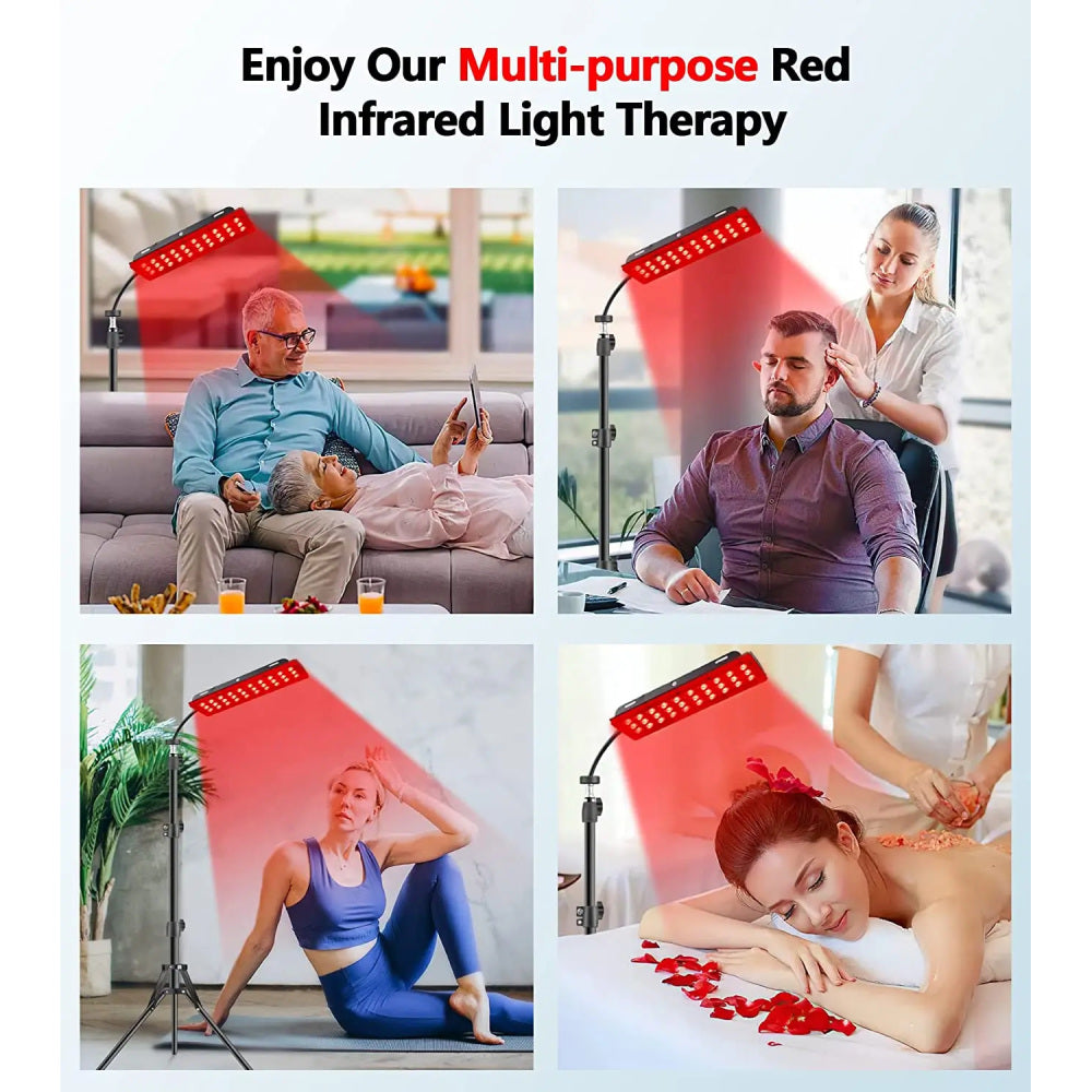 Red Light Therapy Kit with Tripod, Remote and 180 LEDs Infrared Panel-Genie Superhealth Store