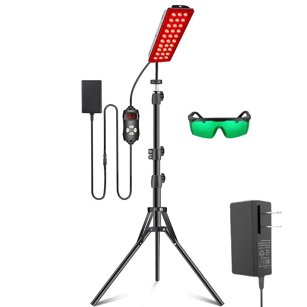 Red Light Therapy Kit with Tripod, Remote and 180 LEDs Infrared Panel-Genie Superhealth Store