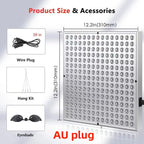 Red Light Panel 225 LEDs Infrared Therapy for Skin Repair Anti Aging Pain Relief 31cm / 12inch-Genie Superhealth Store