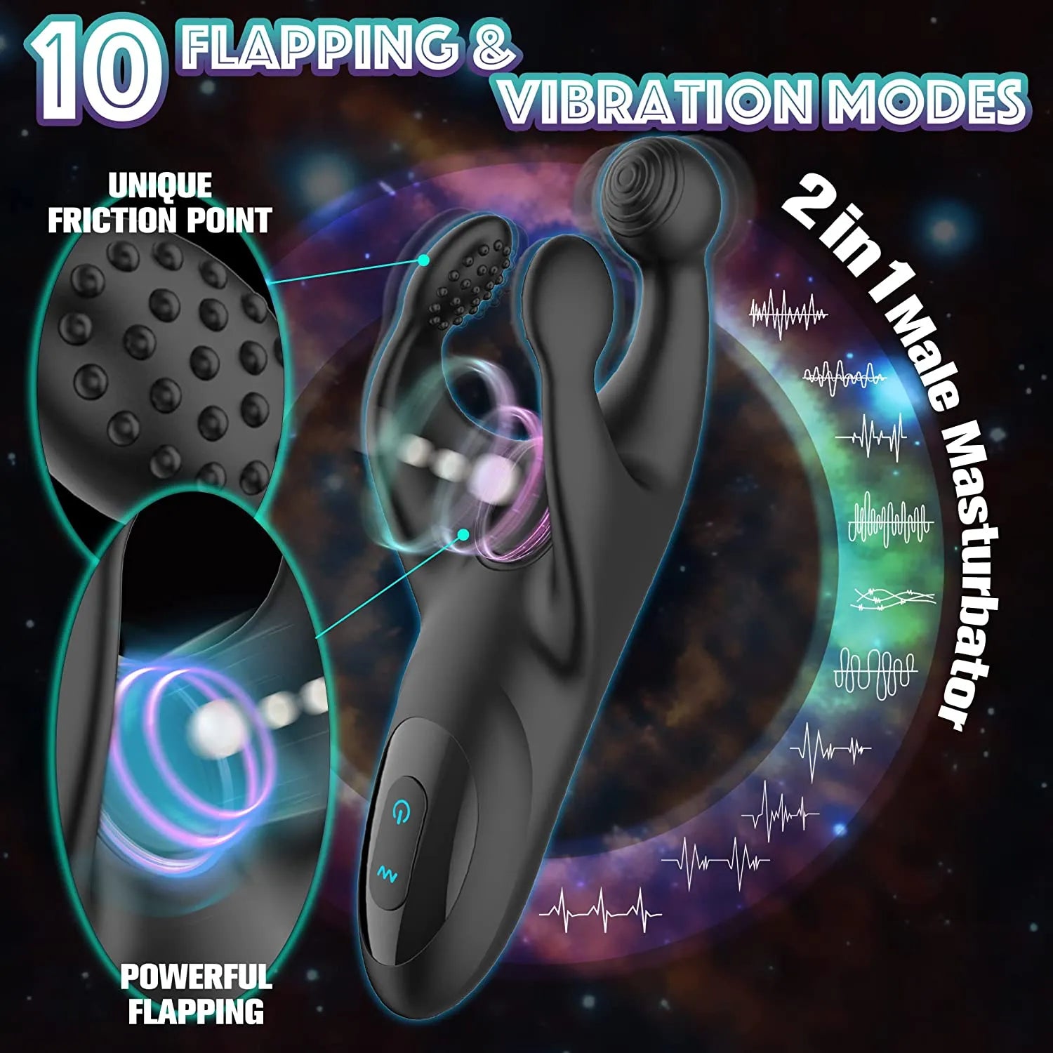 Penis Vibrating Massager Men's Vibrator Stimulator Adult Sex Toy