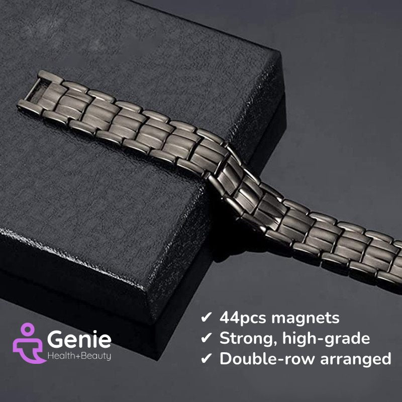 Magnetic Bracelet Double Row Powerfule Rare Earth Magnets Pain Relief