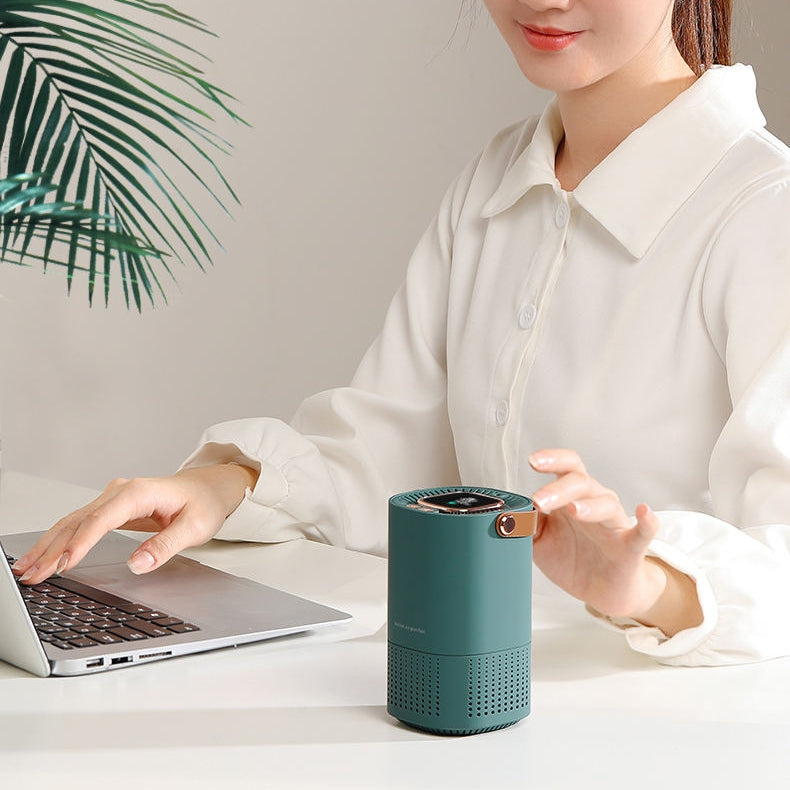 Air Purifier and Ion Generator 2000mAh Battery HEPA Filter Mold Removal-Portable HEPA-Filter Air Purifier And Negative Ion Generator-Genie Health+Beauty Store