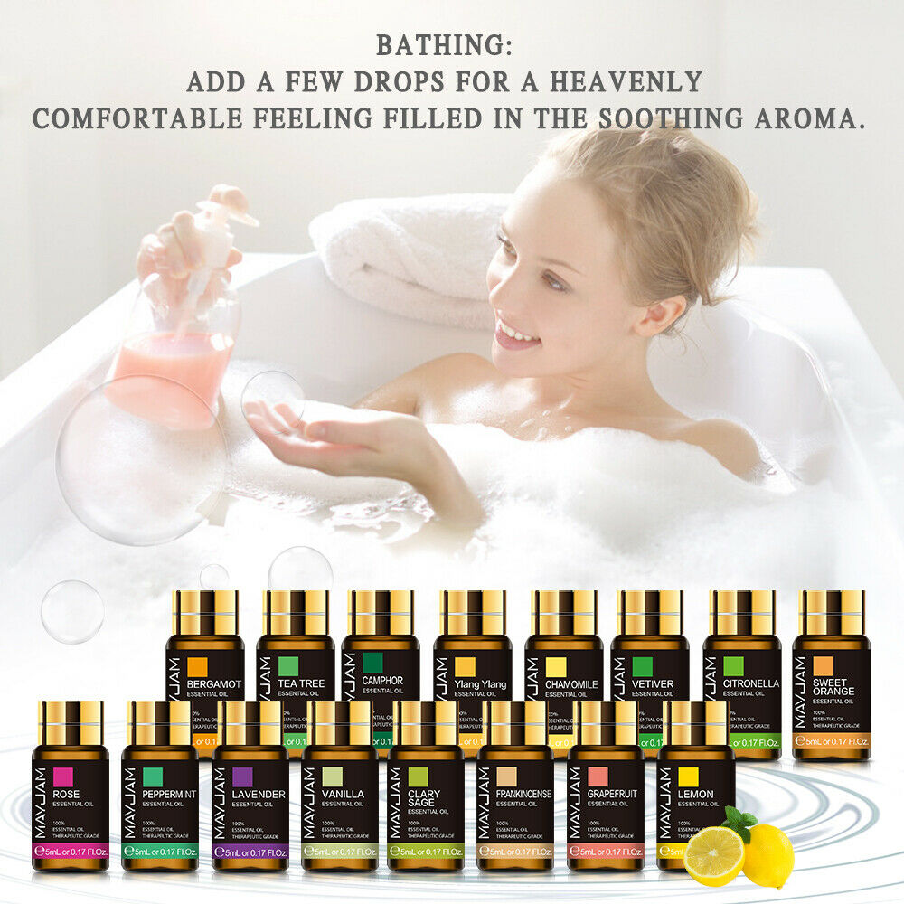 Essential Oils Gift Box 28-pcs Value Set With 4 Refillable Rollers 4 Droppers