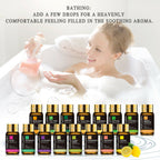 Essential Oils Gift Box 28-pcs Value Set With 4 Refillable Rollers 4 Droppers