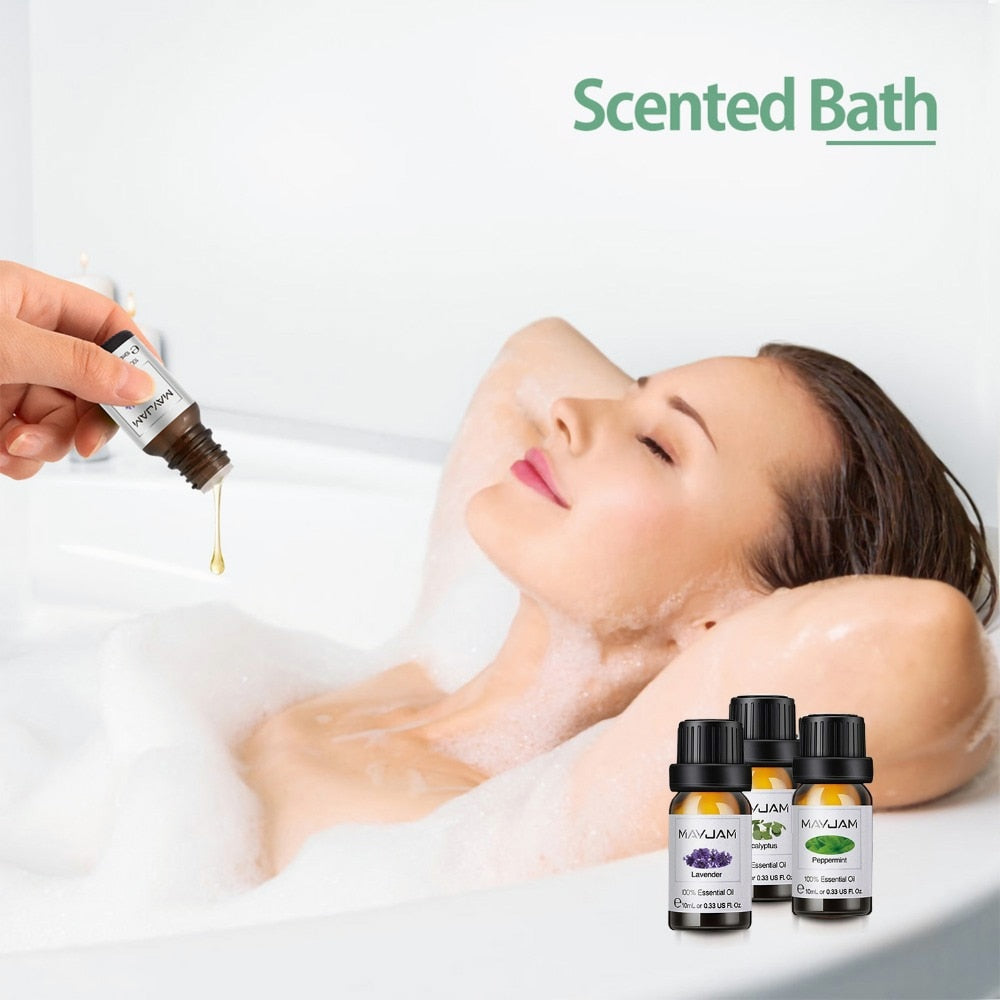 Essential Oils 6pcs Gift Box Set Aromatherapy Relaxing Massage