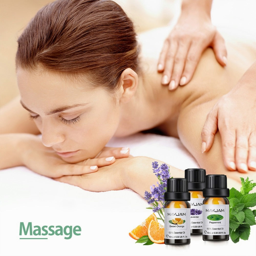 Essential Oils 6pcs Gift Box Set Aromatherapy Relaxing Massage