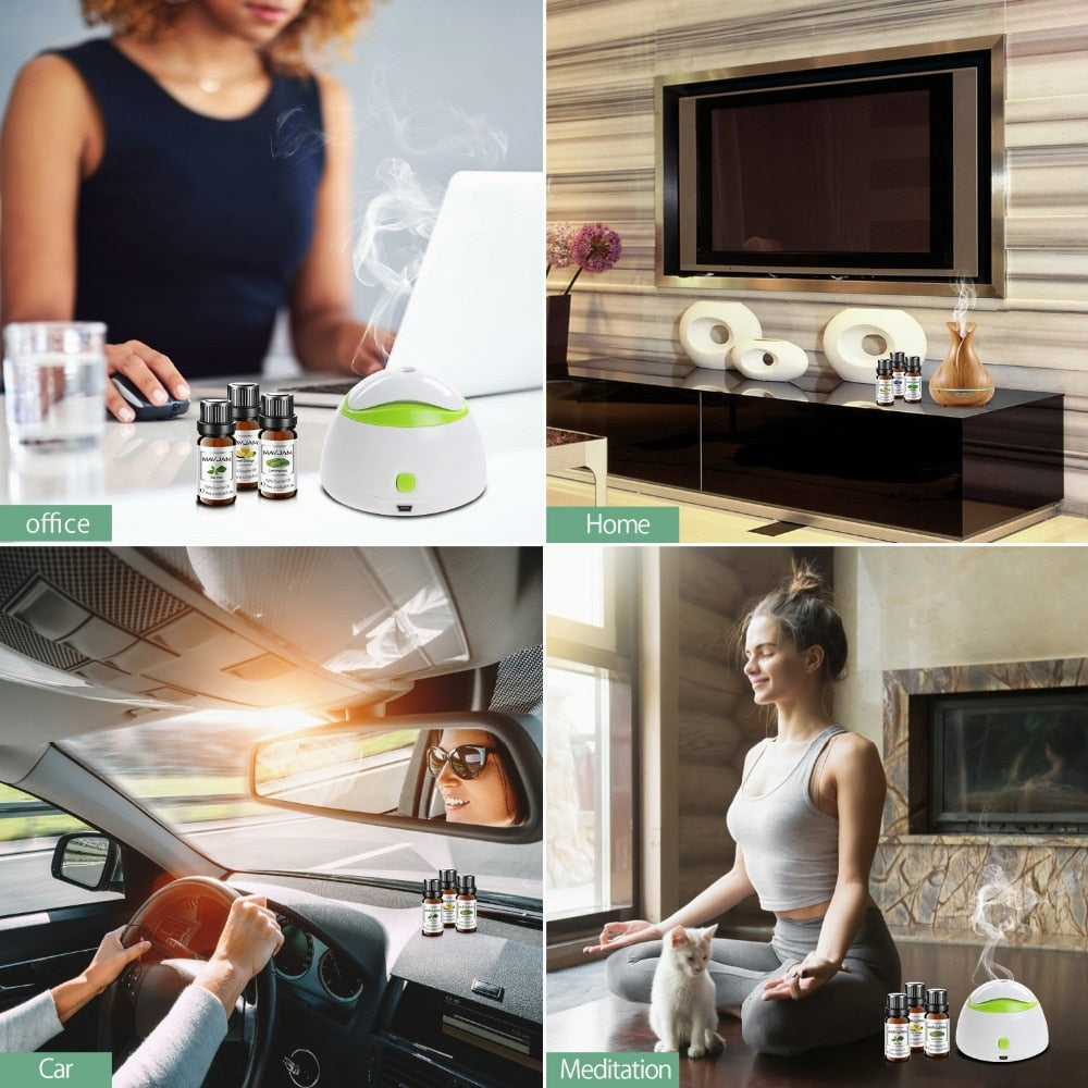 Essential Oils 6pcs Gift Box Set Aromatherapy Relaxing Massage